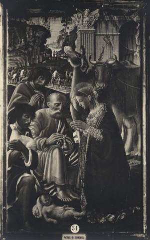 Lombardi, Paolo — Pietro di Domenico - sec. XV - Adorazione dei pastori — insieme